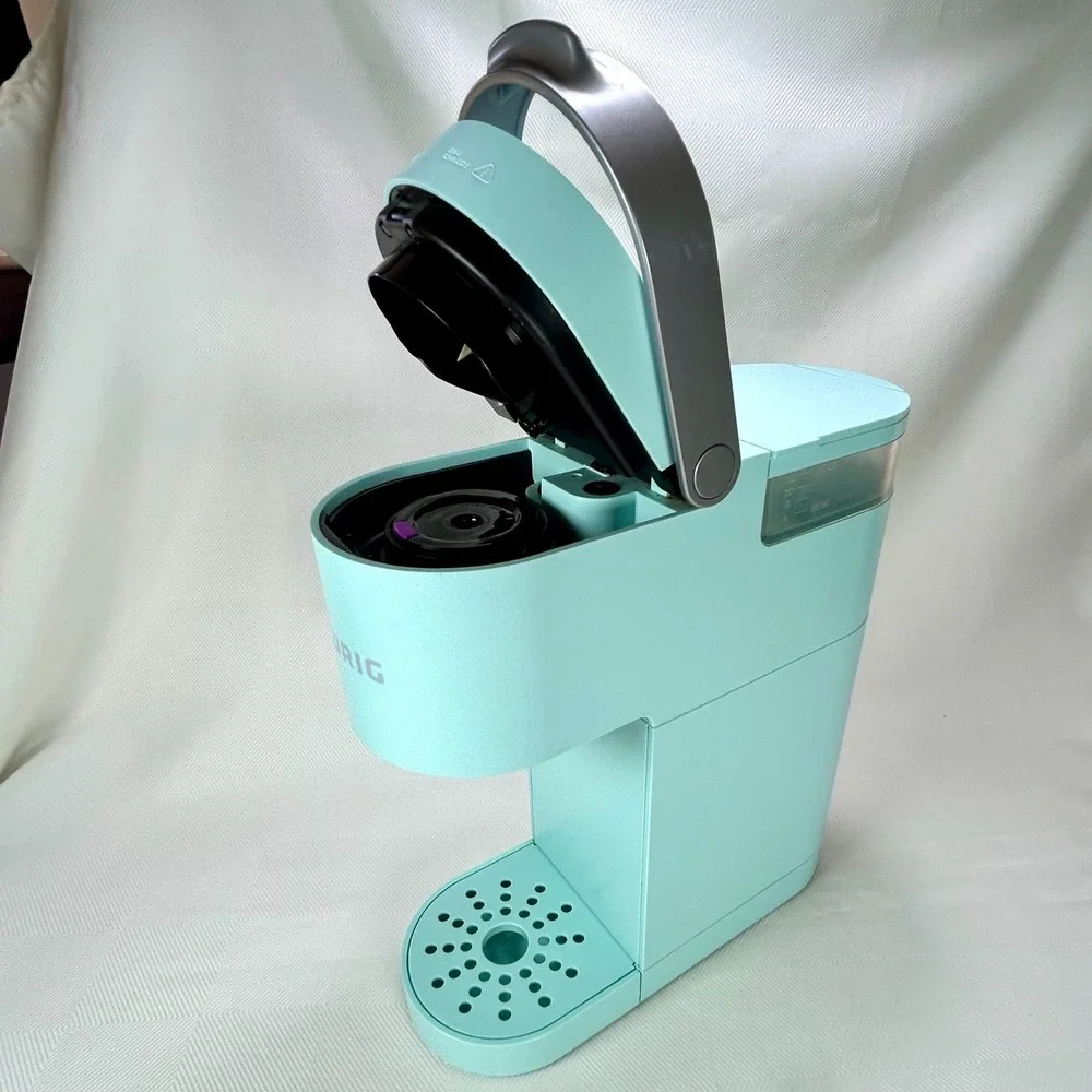 Keurig HOT BREWER K-MINI K-cup Single Serve Coffee Maker - Cool Aqua - Works